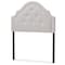 Baxton Studio Cora Modern Grayish Beige Upholstered Twin Size Headboard 125-6983 - alternate 2